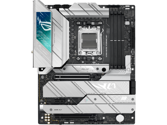 Дънна платка Asus ROG Strix X670E-A Gaming WIFI, X670E, AM5, DDR5, PCI-E 5.0, 4x M.2, 4x SATA 6Gb/s, 1x USB 3.2 Type-C, Wi-Fi 6E, Bluetooth 5.2, HDMI, DP, ATX