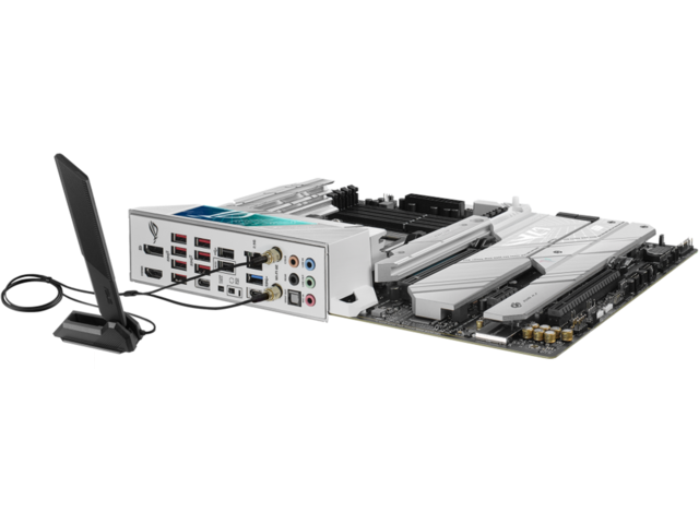 Дънна платка Asus ROG Strix X670E-A Gaming WIFI, X670E, AM5, DDR5, PCI-E 5.0, 4x M.2, 4x SATA 6Gb/s, 1x USB 3.2 Type-C, Wi-Fi 6E, Bluetooth 5.2, HDMI, DP, ATX