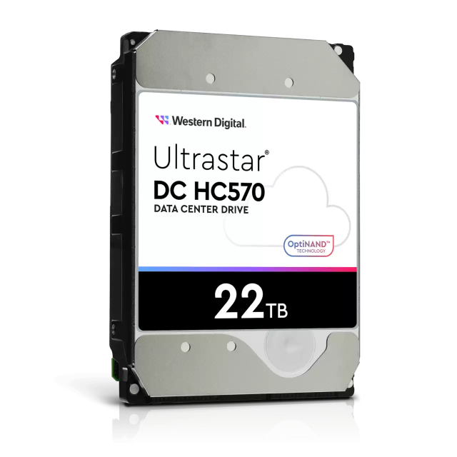 Твърд диск Western Digital Ultrastar DC HC570, 22TB, 7200RPM, SATA 6GB/s - WUH722222ALE6L4