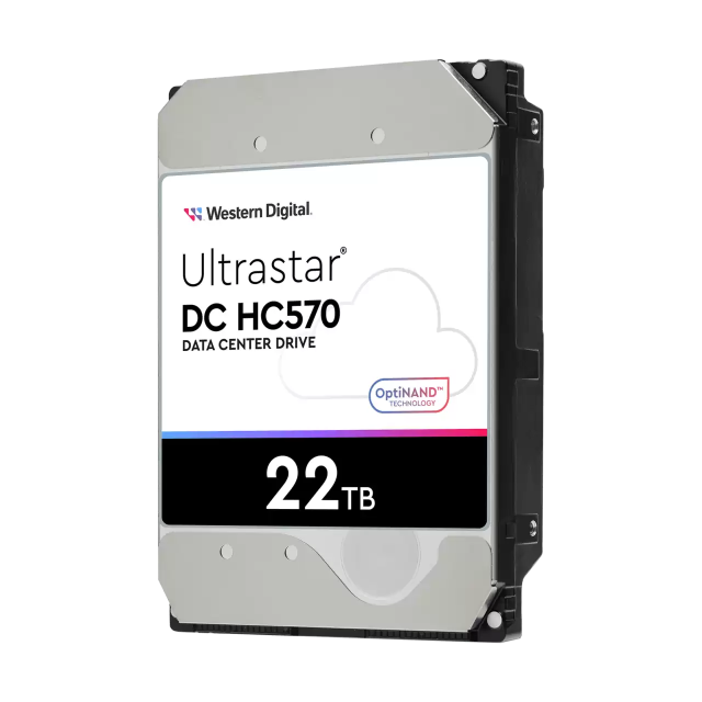 Твърд диск Western Digital Ultrastar DC HC570, 22TB, 7200RPM, SATA 6GB/s - WUH722222ALE6L4