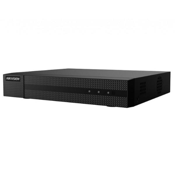Рекордер HikVision HWN-4104MH-4P, recorder 4 IP Cameras, record up to 8 MP (3840 x 2160), 4 x PoE switch, H.265+, 1 SATA HDD up to 6TB, 2 USB, 100Mbit; Video input: HDMI/VGA