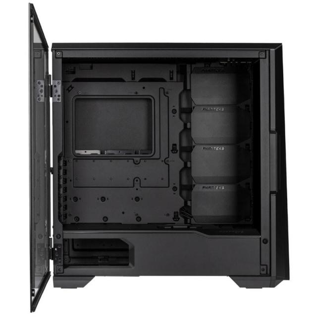 Кутия Phanteks G500A TG D-RGB Mid-Tower, Fanless, 2x USB 3.0, Microphone/Headphone, Черна
