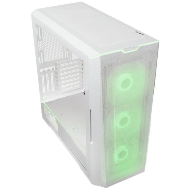 Кутия Phanteks G500A TG D-RGB, 1xUSB 3.0, 1xUSB Type-C, Audio Jack, Mid-Tower, ATX, Micro ATX, Mini ITX, Бяла, без захранване