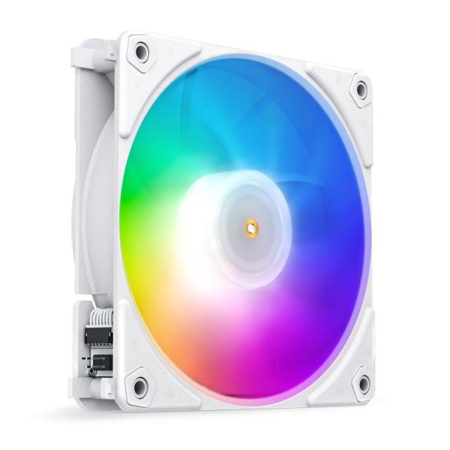 Комплект вентилатори Jonsbo ZF120 PWM ARGB, 3 Броя, Бял