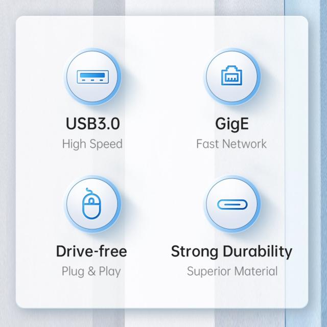 Хъб Orico USB3.0 3 port + LAN 1000M - PW3UR-U3-015-BK
