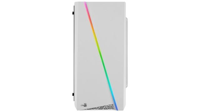 Кутия AeroCool Cylon Mini White RG, 1 x USB 3.0, 1 x USB 2.0, HD Audio Headphones, HD Audio Mic, mATX/Mini-ITX