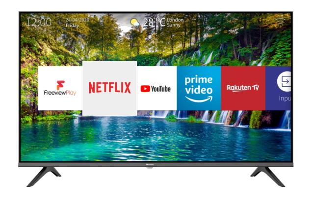Телевизор Hisense 32" A5600F, HD 1366x768, DLED, Dolby Audio, DBX, Smart TV, WiFi, WiFi Direct, 2xHDMI, 2xUSB, LAN, CI+, DVB-T2/C/S2, Black