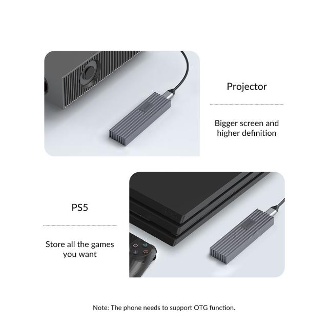 Кутия Orico за SSD, Storage - Case - M.2 NVMe M-key 10 Gbps Aluminum Heatsink Silver - FV35C3-G2-SV