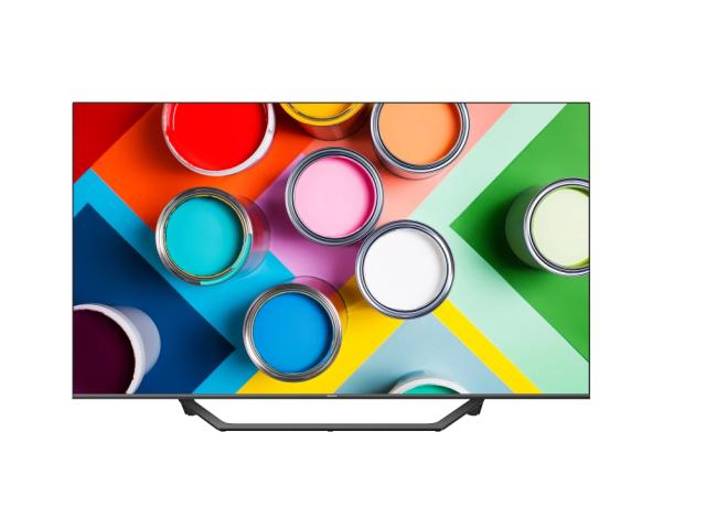 Телевизор Hisense 43" A7GQ, 4K Ultra HD 3840x2160, QLED, FALD,  Quantum Dot, HDR 10+, HLG, Dolby Vision, Dolby Atmos, Smart TV, WiFi 5GHz, WiFi Direct, BT, Anyview Cast,  3xHDMI, 2xUSB, LAN, CI+, DVB-T2/C/S2, Dark Grey