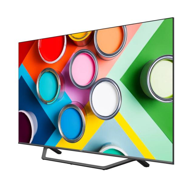 Телевизор Hisense 43" A7GQ, 4K Ultra HD 3840x2160, QLED, FALD,  Quantum Dot, HDR 10+, HLG, Dolby Vision, Dolby Atmos, Smart TV, WiFi 5GHz, WiFi Direct, BT, Anyview Cast,  3xHDMI, 2xUSB, LAN, CI+, DVB-T2/C/S2, Dark Grey