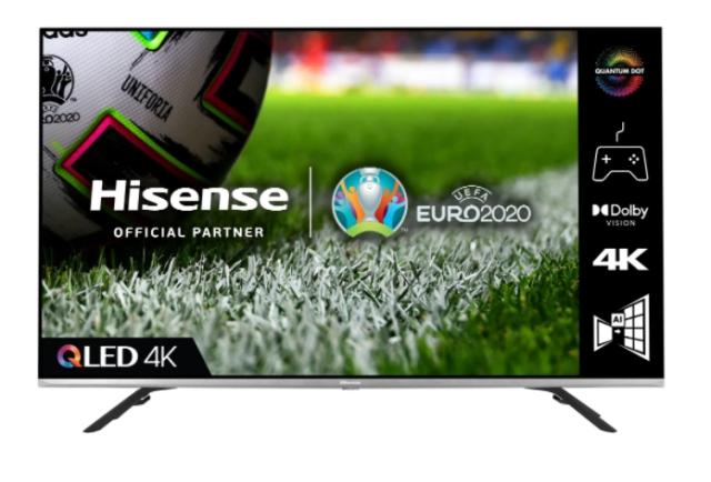 Телевизор Hisense 50" E76GQ, 4K Ultra HD 3840x2160, QLED, Quantum Dot, HDR 10+, HLG, Dolby Vision, Dolby Atmos, Smart TV, WiFi 5GHz, WiFi Direct, BT, DLNA, Gaming Mode, 1xHDMI2.1 eArc, 2xHDMI, 2xUSB, LAN, CI+, DVB-T2/C/S2, Black/Silver