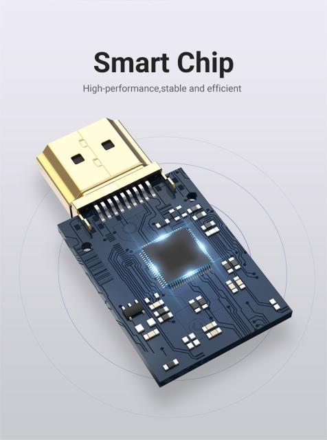 Кабел Vention Type-C 90° към HDMI 4K - 1.5 m, Black