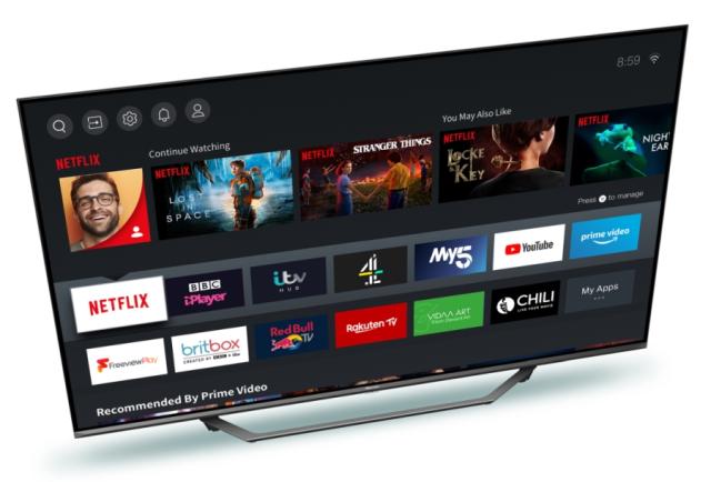 Телевизор Hisense 55" A7500F, 4K Ultra HD 3840x2160, DLED, HDR 10, HLG, Dolby Vision, Dolby Audio, DTS, Smart TV, WiFi 5GHz, WiFi Direct, BT, 3xHDMI, 2xUSB, LAN, CI+, DVB-T2/C/S2, Grey