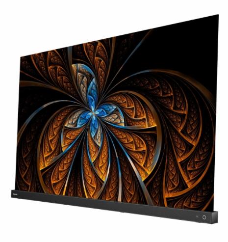 Телевизор Hisense 55" A9G, 4K Ultra HD 3840x2160, OLED, 120Hz, HDR 10+, HLG, Dolby Vision IQ, Dolby Atmos, DTS Virtual, Sound Bar, Smart TV, WiFi 5GHz, WiFi Direct, BT, 4xHDMI, 2xUSB, LAN, CI+, DVB-T2/C/S2, Dark Grey