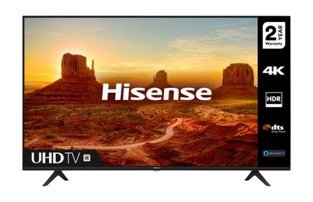 Телевизор Hisense 58" A7100F, 4K Ultra HD 3840x2160, DLED, HDR 10, HLG, Dolby Audio, DTS, Smart TV, WiFi, WiFi Direct, BT, 3xHDMI, 2xUSB, LAN, CI+, DVB-T2/C/S2, Black