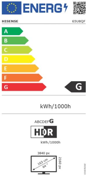 Телевизор Hisense 65" U8GQ, 4K Ultra HD 3840x2160, ULED, FALD, Quantum Dot, 120Hz, IPS, HDR 10+, HLG, Dolby Vision IQ, Dolby Atmos, DTS Virtual, Smart TV, WiFi 5GHz, WiFi Direct, BT, 4xHDMI, 2xUSB, LAN, CI+, DVB-T2/C/S2, Dark Grey