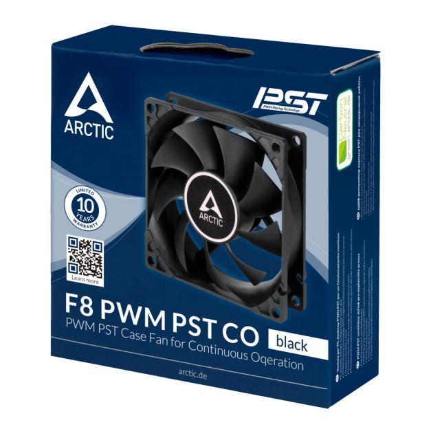 Вентилатор Arctic Fan F8 PWM PST CO, 2Ball - 850-2000rpm, 4-pin PWM