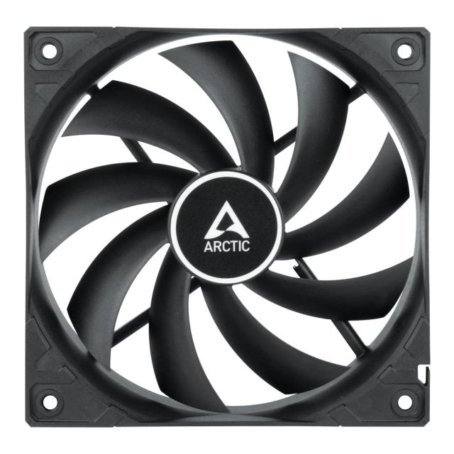 Вентилатор Arctic Fan F12 PWM, 120mm/300-1350rpm, черен, 4-pin PWM