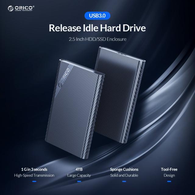 Кутия Orico, 2.5", SSD, HDD Storage - Case - 2.5 inch USB3.0 - 2521U3-BK-EP