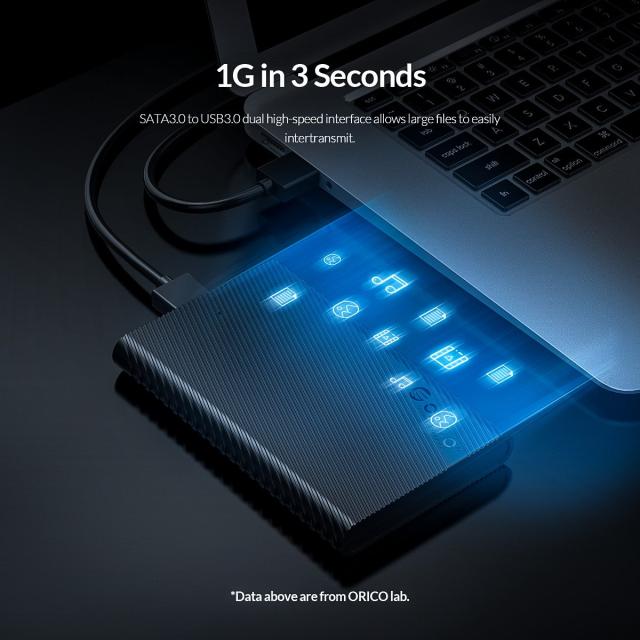 Кутия Orico, 2.5", SSD, HDD Storage - Case - 2.5 inch USB3.0 - 2521U3-BK-EP