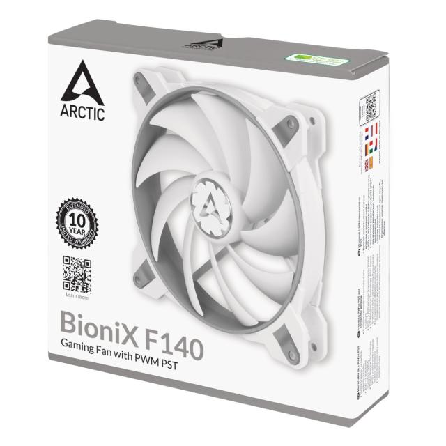 Вентилатор Arctic Fan 140mm BioniX F140 Grey/White, 4-pin PWM