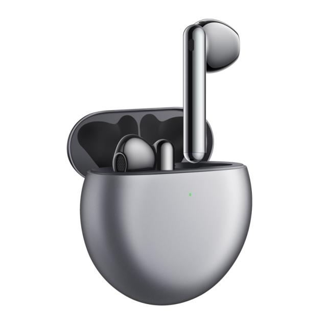 Слушалки Huawei FreeBuds 4, Hero-CT060, 14.3 mm large LCP dynamic drive, Ear-matching Noise Cancellation, Triple microphones, 20 Hz – 20 000 Hz, BT 5.2, Hero-CT060, Battery capacity: 410 mAh, Silver Frost