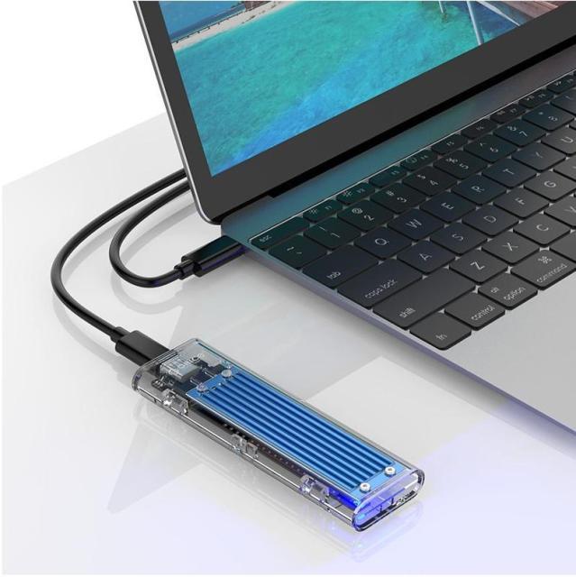 Кутия Orico за SSD, Storage - Case - M.2 NVMe M key - USB3.1 Type-C - TCM2-C3-BL