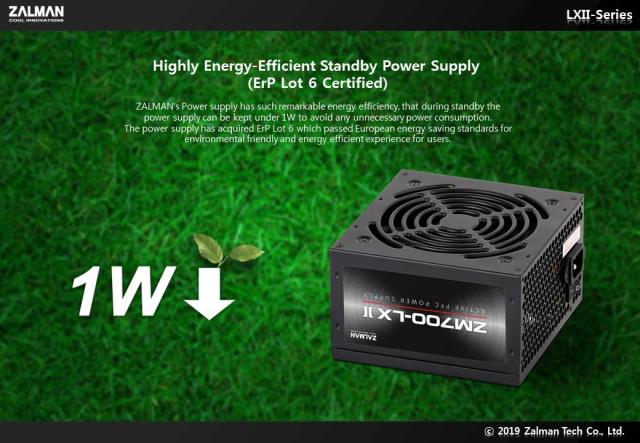 Захранване Zalman ZM500-LXII, PSU 500W, Active PFC