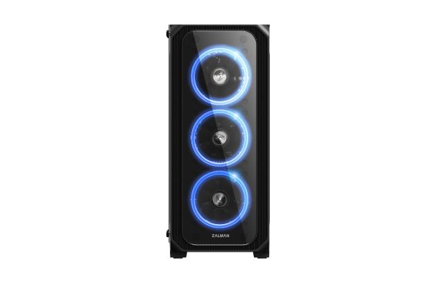 Кутия Zalman Z7 NEO RGB Sync, 1 x USB 3.0, 2 x USB, 2.0, HD Audio Headphones, HD Audio Mic, ATX/ mATX/ Mini-ITX, черна