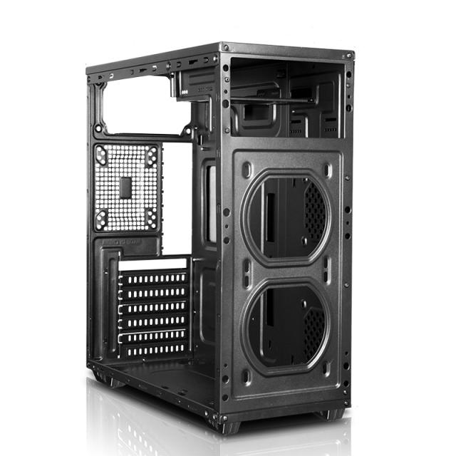 Кутия Makki 1609 RGB, 2 x USB 2.0, HD Audio Headphones, HD Audio Mic, mATX/Mini-ITX/ATX