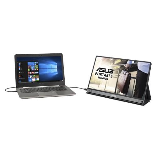 Монитор Asus ZenScreen Go MB16AP, 15.6" (39.6cm) IPS панел, Full HD, 220 cd/m2, USB-C, 7800mAh батерия