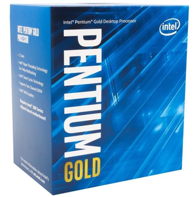 Процесор Intel Pentium Gold G6405 2C (4.1GHz, 4MB Cache, LGA1200, 58W). BOX, с охлаждане