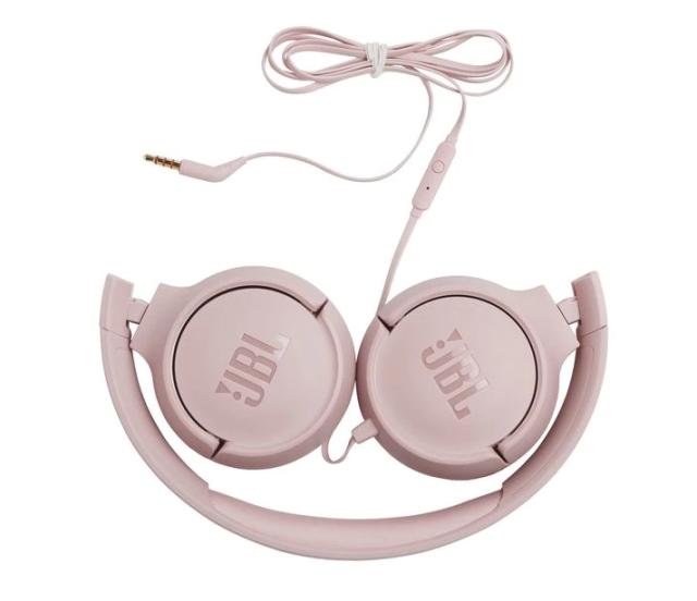 Слушалки JBL Tune 500, микрофон, 3.5 mm jack, Розови