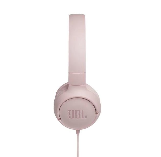 Слушалки JBL Tune 500, микрофон, 3.5 mm jack, Розови
