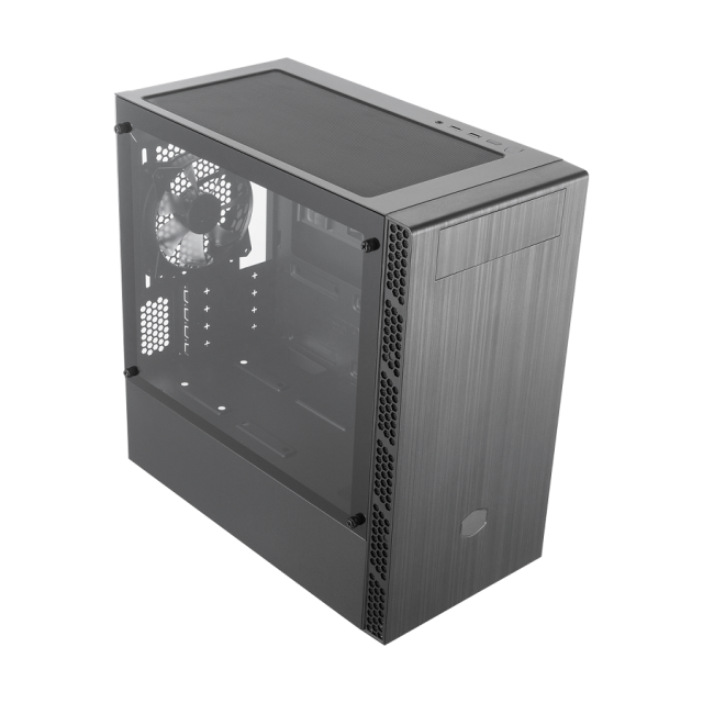 Кутия Cooler Master MasterBox MB400L with ODD TG, 2x USB 3.2, 1x 3.5mm жак, Mini ITX/Micro ATX,черна