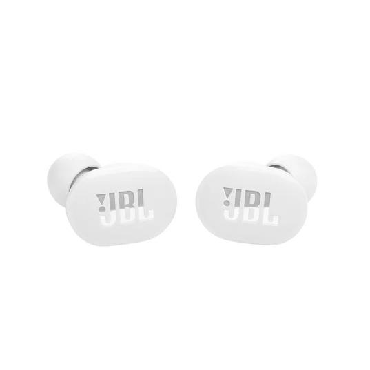 Слушалки JBL Tune 130NC WHT, безжични, Bluetooth, микрофон, ANC, тип "тапи", кутия за зареждане, Бели