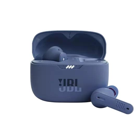Слушалки JBL Tune 230NC BLU, безжични, Bluetooth, микрофон, ANC, тип "тапи", кутия за зареждане, Сини