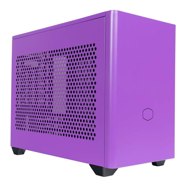 Кутия Cooler Master NR200P, 2x USB 3.2, 1x 3.5mm Headset Jack (Audio+Mic), mITX, лилава