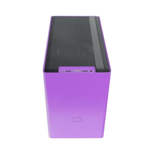 Кутия Cooler Master NR200P, 2x USB 3.2, 1x 3.5mm Headset Jack (Audio+Mic), mITX, лилава