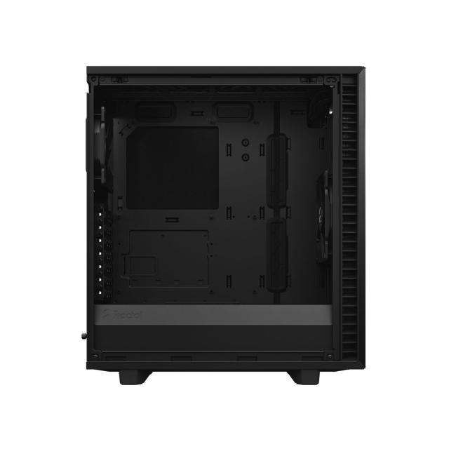 Кутия Fractal Design Define 7 Compact Black Solid, Middle Tower, USB 3.1 Gen 2 Type-C, 2 x USB 3.0, 2 x USB 2.0, ATX/mATX/mITX
