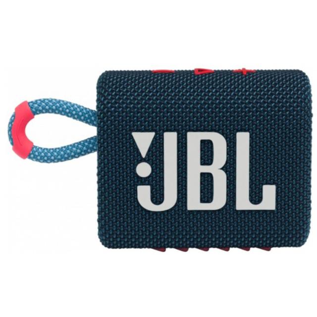 Тонколона JBL Go 3 BLUP, 4.2W, Bluetooth, IPX67, Син