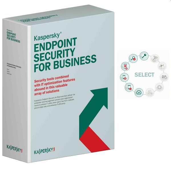 Лиценз за ползване на програмен продукт Kaspersky Endpoint Security for Business - Select Eastern Europe Edition. 25-49 Node 1 year Base License