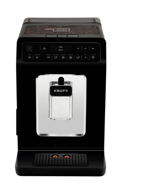 Кафемашина Krups EA890810, Evidence Fully Auto Espresso Machine, 1450W, Led display, 2.3l water tank, black/chrome