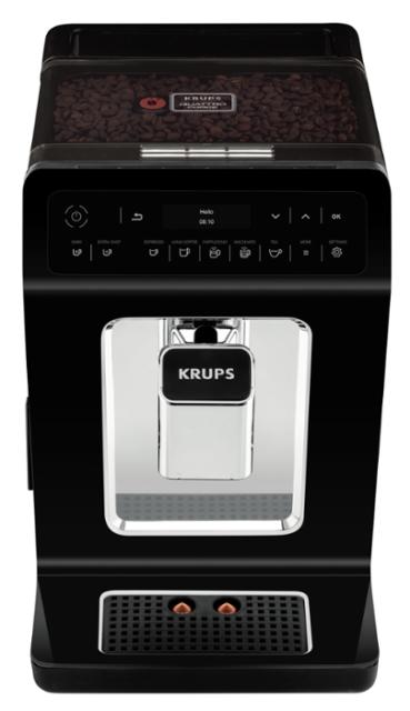 Кафемашина Krups EA890810, Evidence Fully Auto Espresso Machine, 1450W, Led display, 2.3l water tank, black/chrome