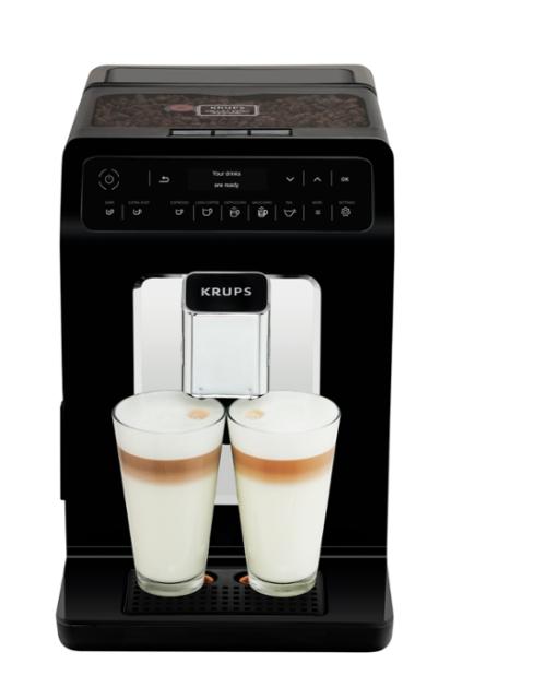 Кафемашина Krups EA890810, Evidence Fully Auto Espresso Machine, 1450W, Led display, 2.3l water tank, black/chrome