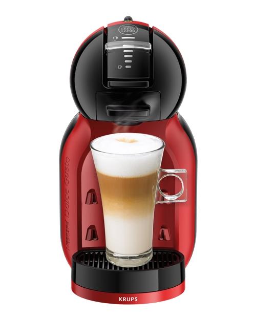 Кафемашина Krups KP120H, Dolce Gusto MINI ME, Espresso machine, 1500W, 0.8l, 15 bar, black & cherry red