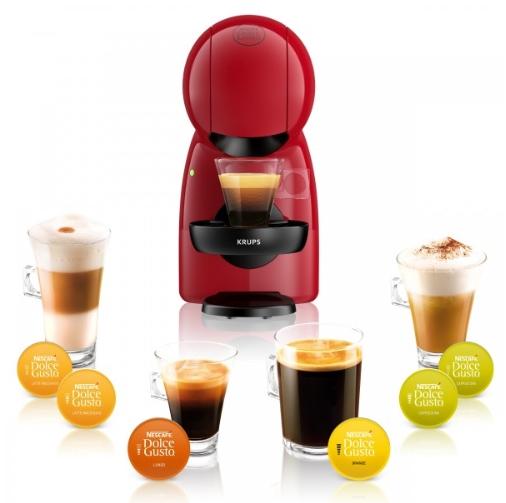 Кафемашина Krups KP1A0531, Dolce Gusto PICCOLO XS, 1340-1600 W, 0.8l, 15 bar, Red