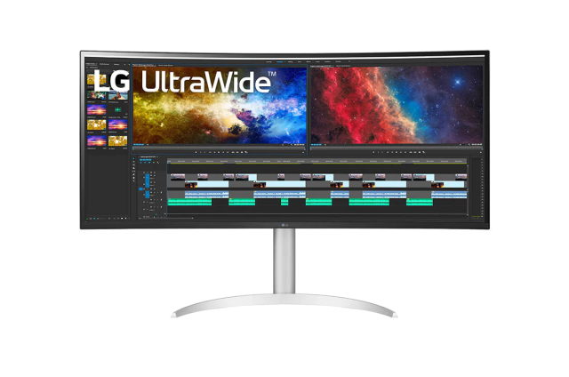 Монитор LG 38WP85C-W, 37.5" (95.25 cm) IPS панел, WQHD+, 300cd/m2, 5ms, DP, HDMI, USB