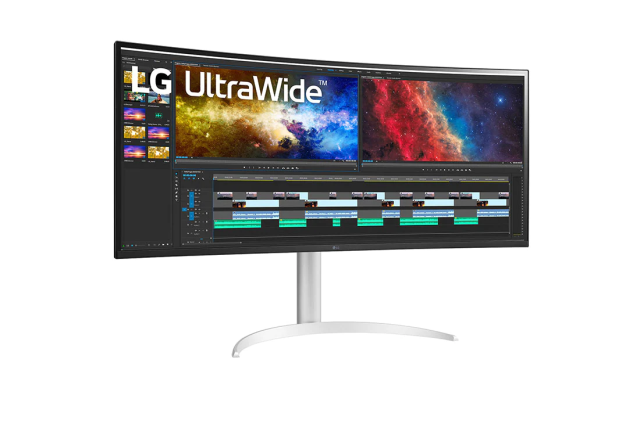 Монитор LG 38WP85C-W, 37.5" (95.25 cm) IPS панел, WQHD+, 300cd/m2, 5ms, DP, HDMI, USB