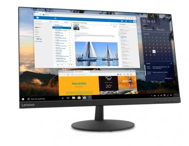 Монитор Lenovo L24Q-35, 23.8" (60.45 cm) IPS панел, 75Hz, WQHD, 4 ms, 300 cd/m2, DisplayPort, HDMI